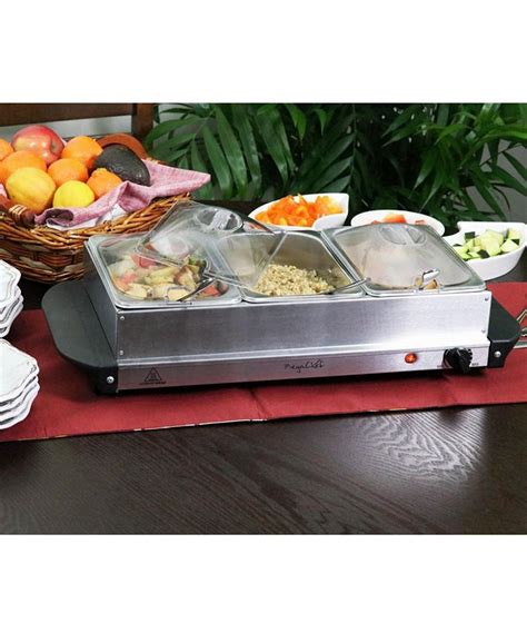 MegaChef Buffet Server & Food Warmer With 3 .